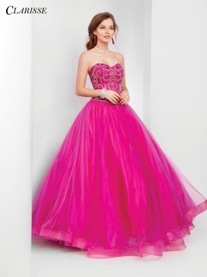 Clarisse 3551 Beaded Prom Ball Gown