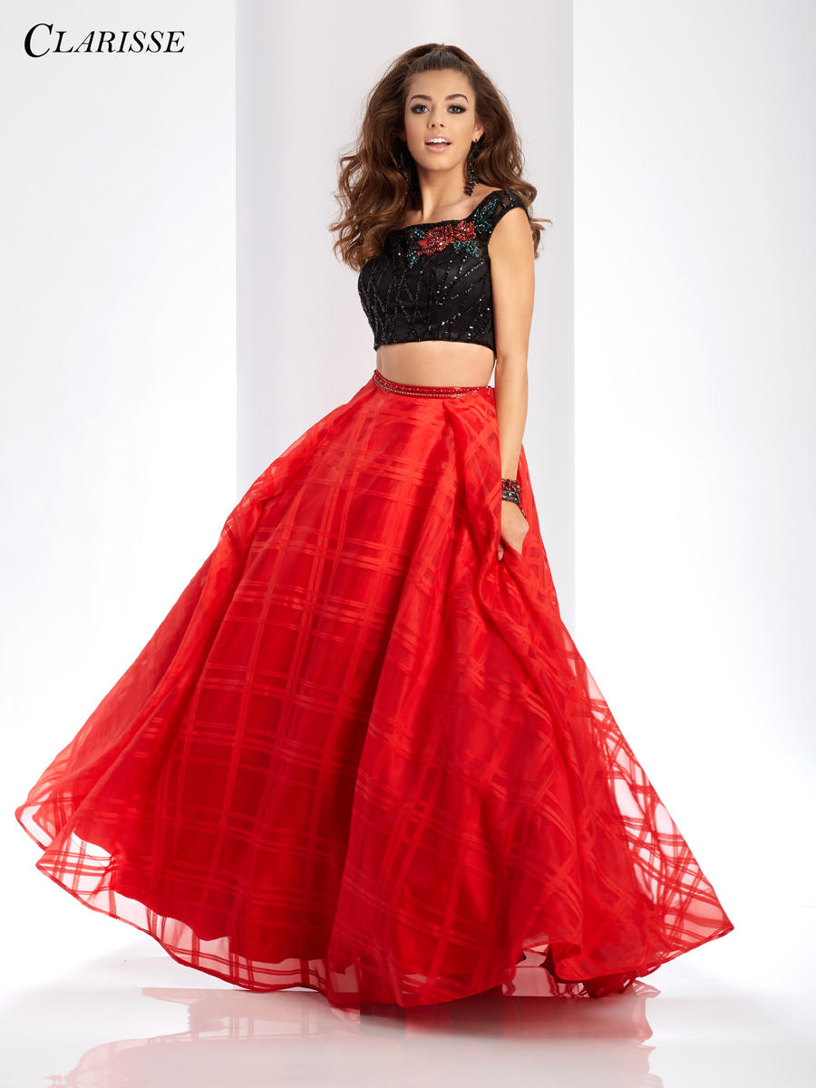 Plaid hotsell prom dress