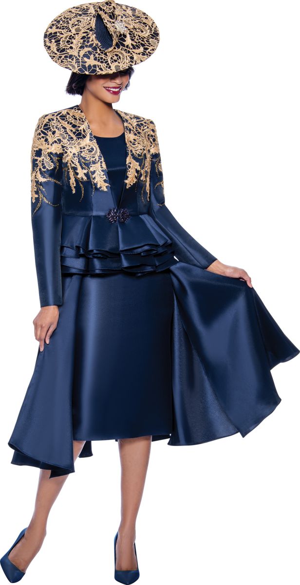 Susanna 3959 Ladies High Low Church Suit: French Novelty