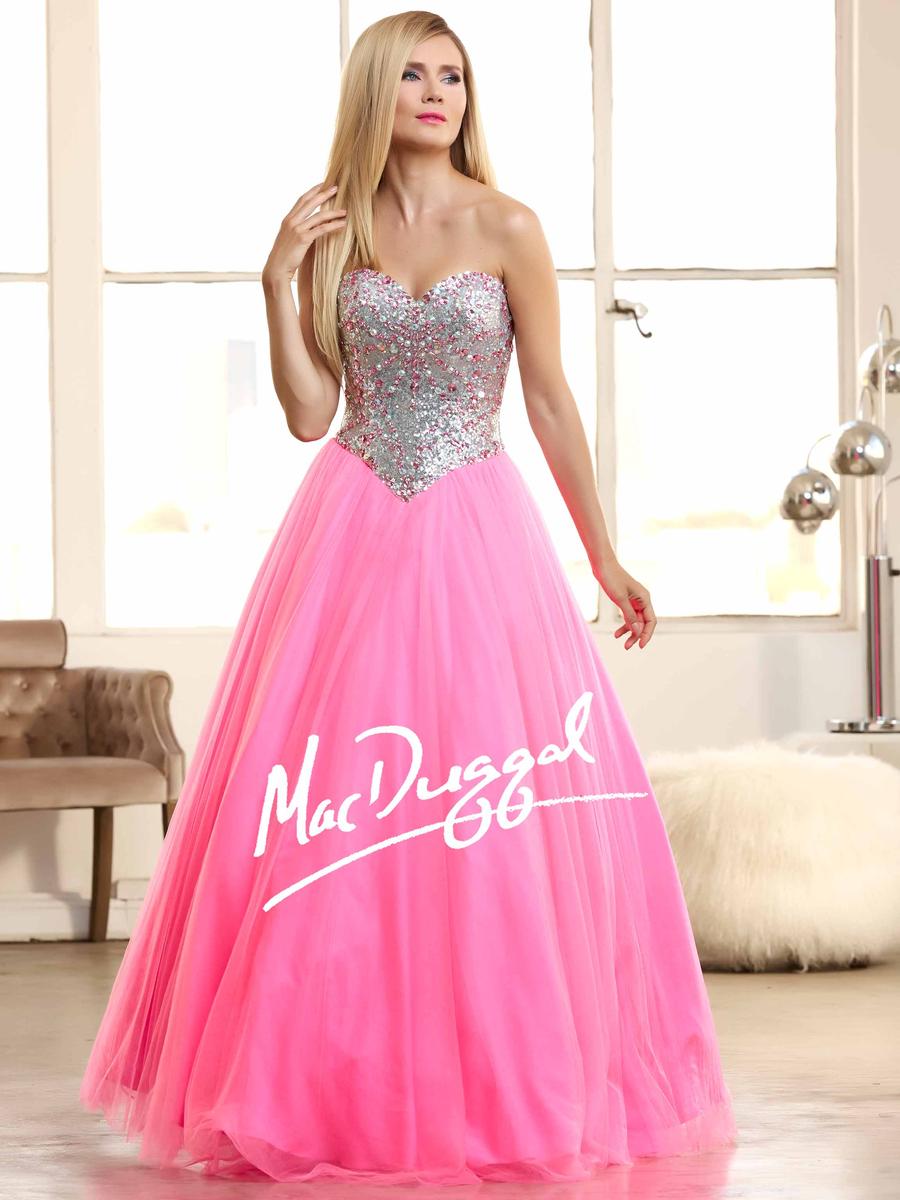 French Novelty Mac Duggal 40397h Sequin Sparkle Ball Gown