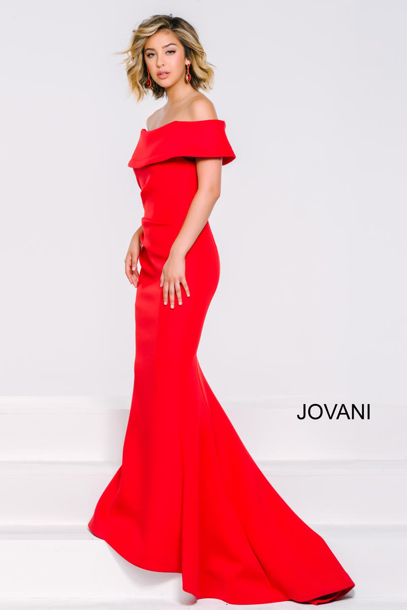 Jovani 42756 Off the Shoulder Formal Dress: French Novelty
