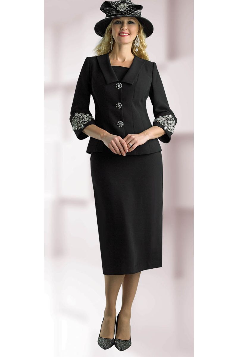 French Novelty: Lily and Taylor 4590 Ladies Embellished Church Suit