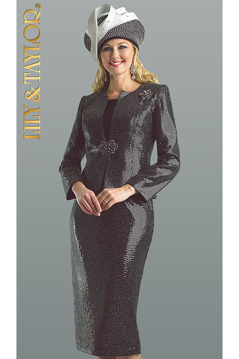 French Novelty: Lily and Taylor 4695 Stunning Ladies Sequin Suit