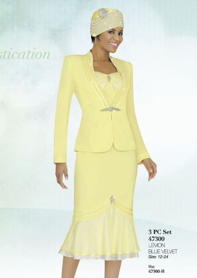 Ben Marc Intl 47300 3pc Womens Church Suit French Novelty