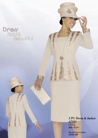 Ben Marc 47321 Womens Church Suit: French Novelty