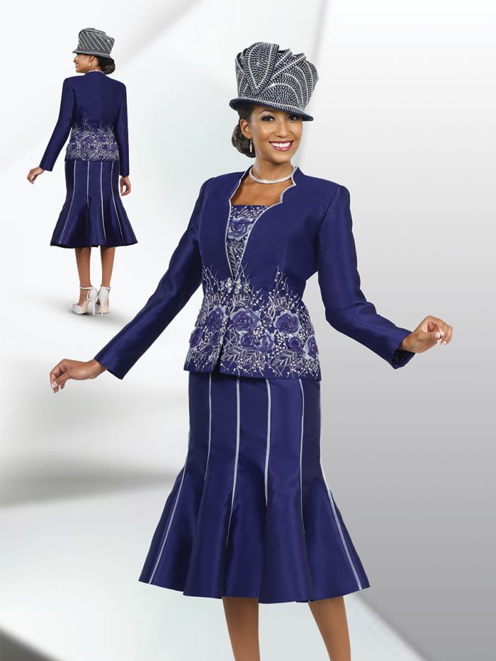 Ben Marc 48038 Womens Embellished Church Suit: French Novelty