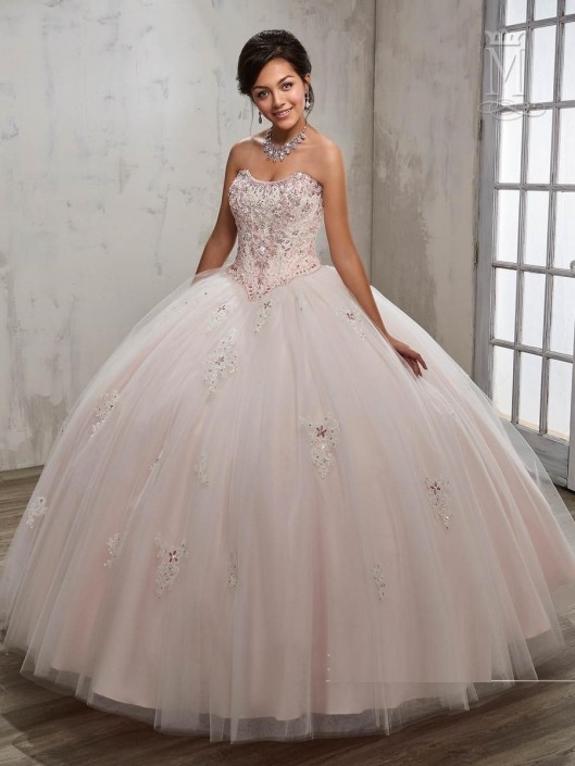 pearl quinceanera dresses