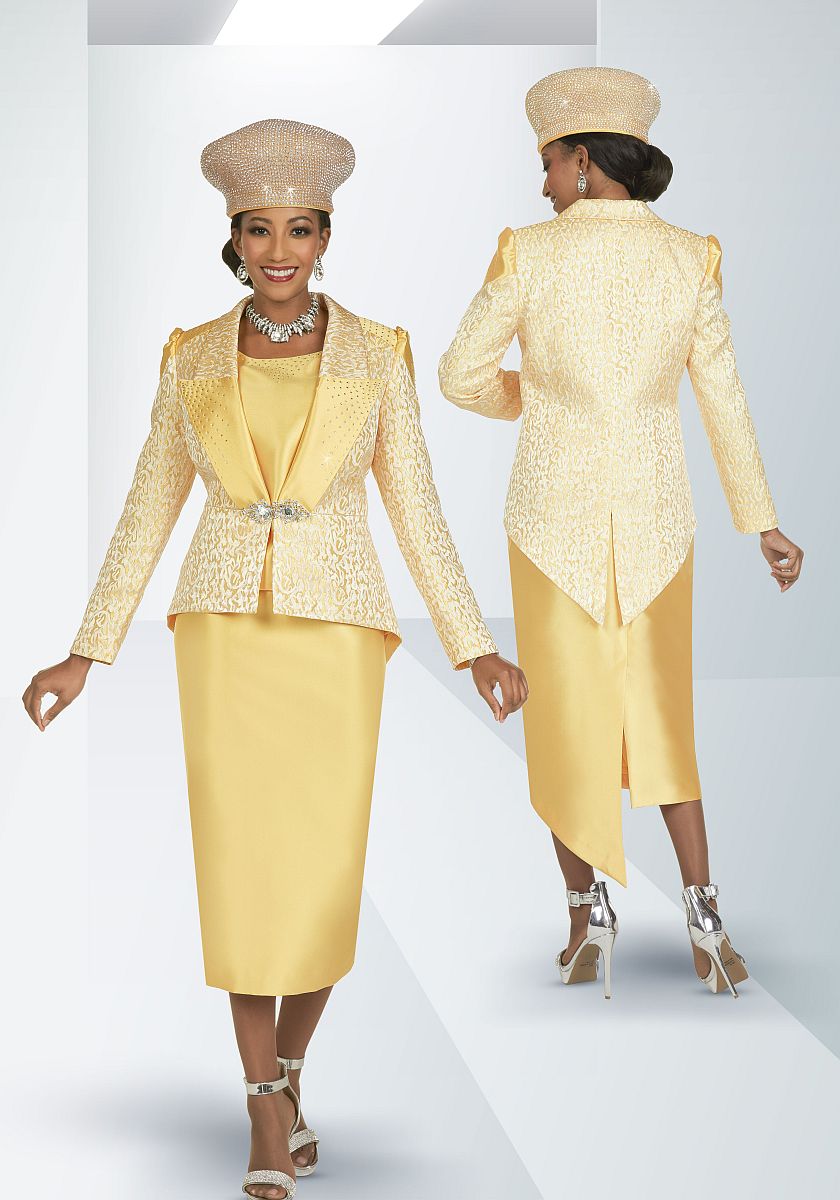 French Novelty: Ben Marc 48427 Ladies Embossed Church Suit