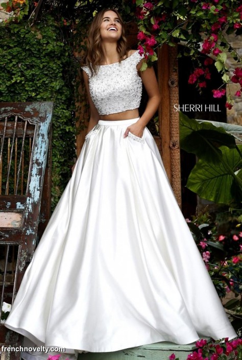 Sherri hill two piece wedding clearance dress