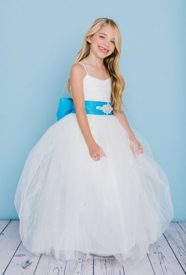 flower girl dresses with bling