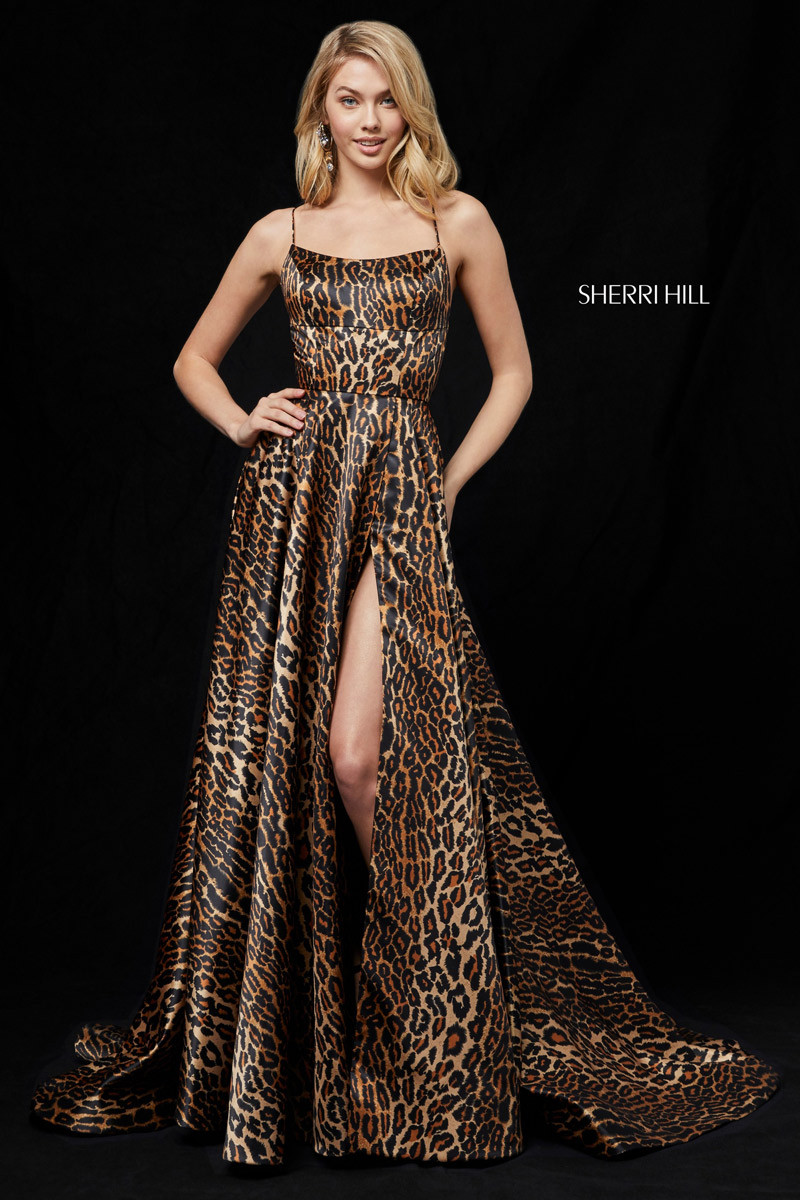 Sherri Hill 52093 Animal Print Prom Dress: French Novelty