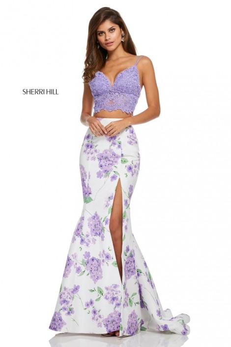 Sherri Hill 52635 Floral and Lace 2 