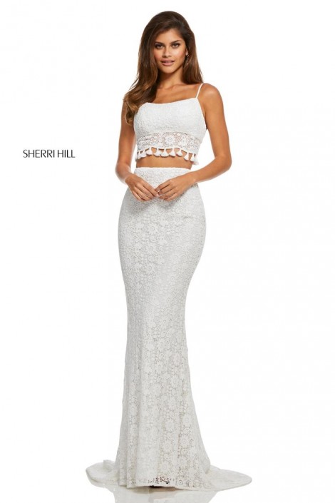 tassel prom dress