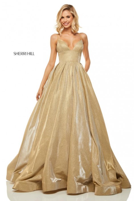 gold dress size 18