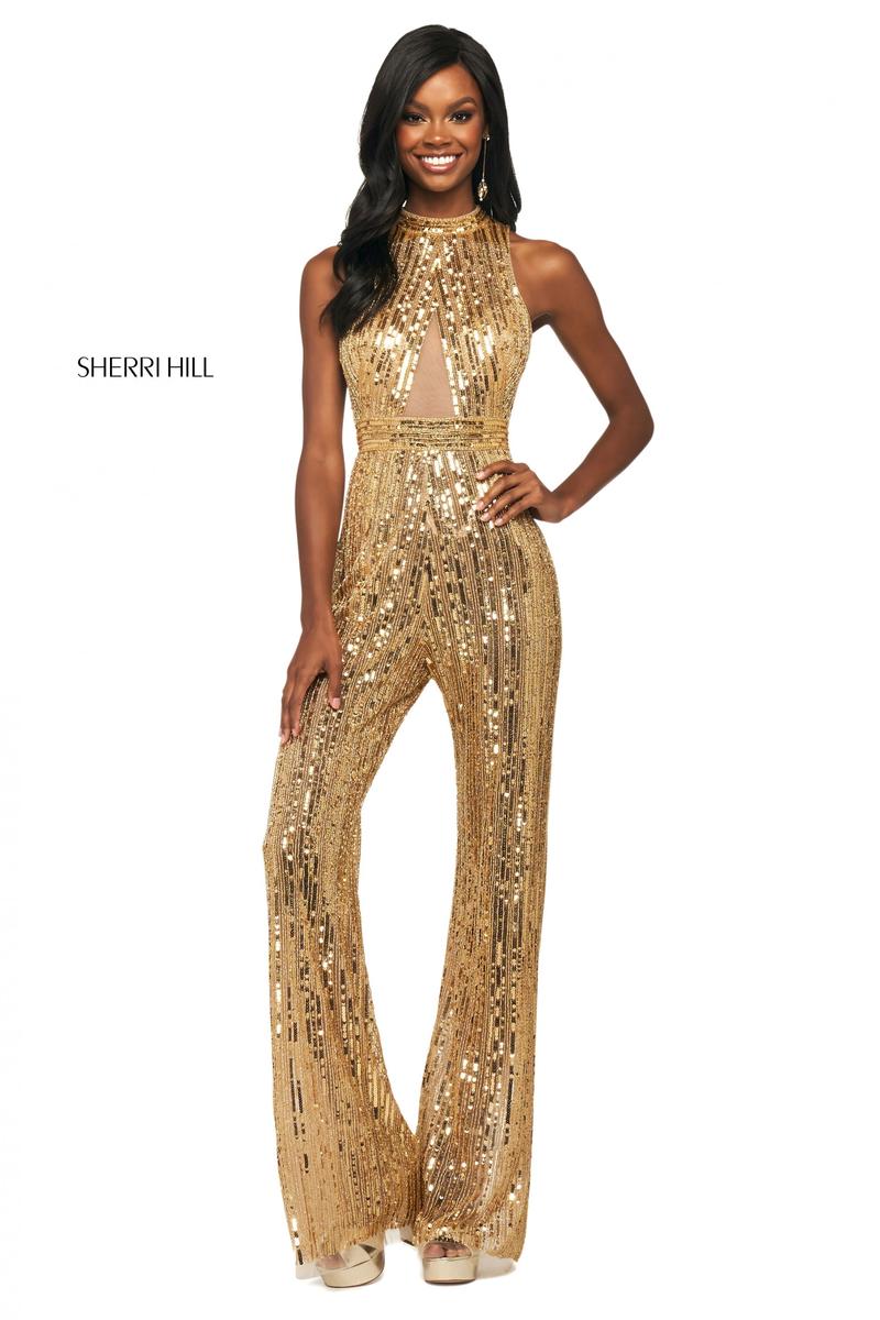 sherri hill sequin jumpsuit