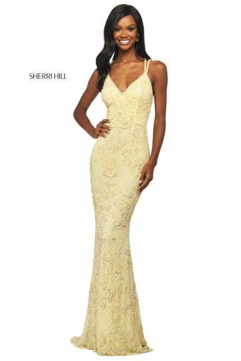 sherri hill beaded prom dress