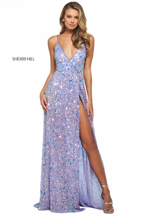 wrap prom dress