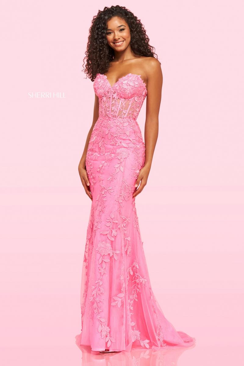 Embroidered 2024 evening dress