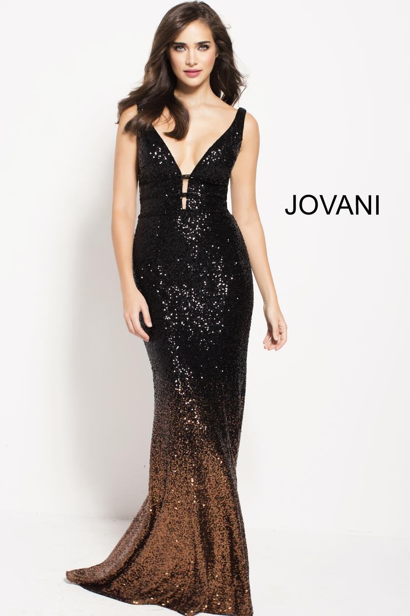 French Novelty: Jovani 56015 Ombre Sequin Gown
