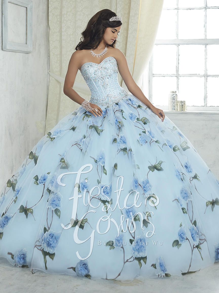 House of Wu Fiesta 56320 Floral  Ball Gown  French Novelty