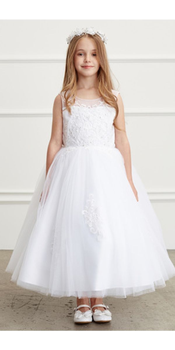 French Novelty Tip Top 5818 Flower Girls Lace Dress