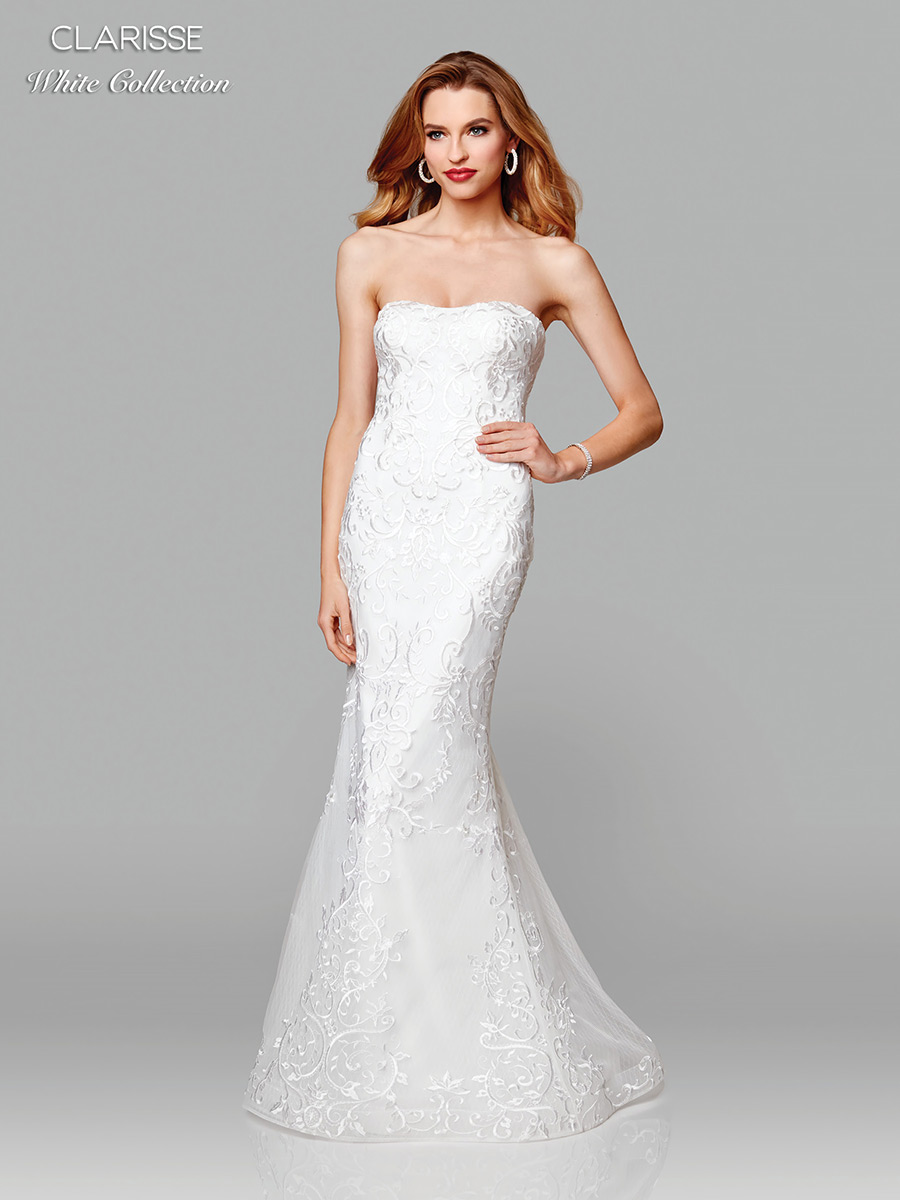 Clarisse White Collection 600105 Perfect Destination Wedding Dress