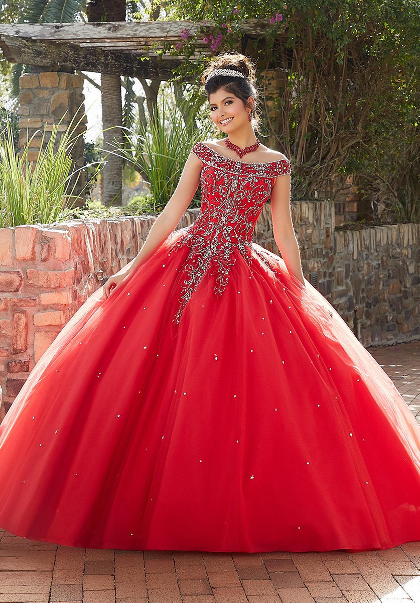 French Novelty: Valencia 60097 Off Shoulder Quinceanera Dress