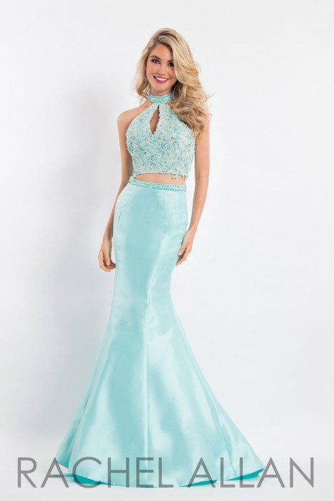 rachel allan 2 piece prom dress