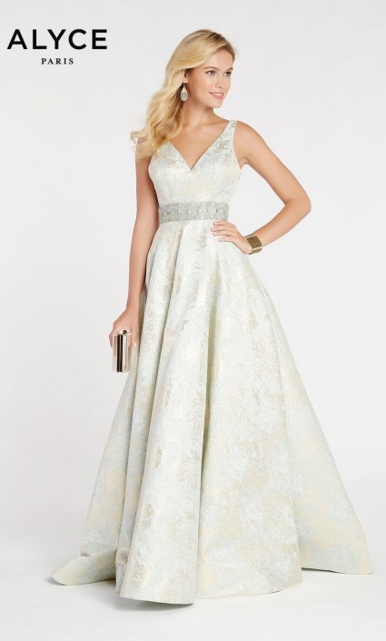 brocade formal dress