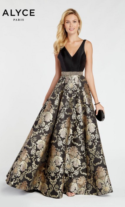 brocade formal dress