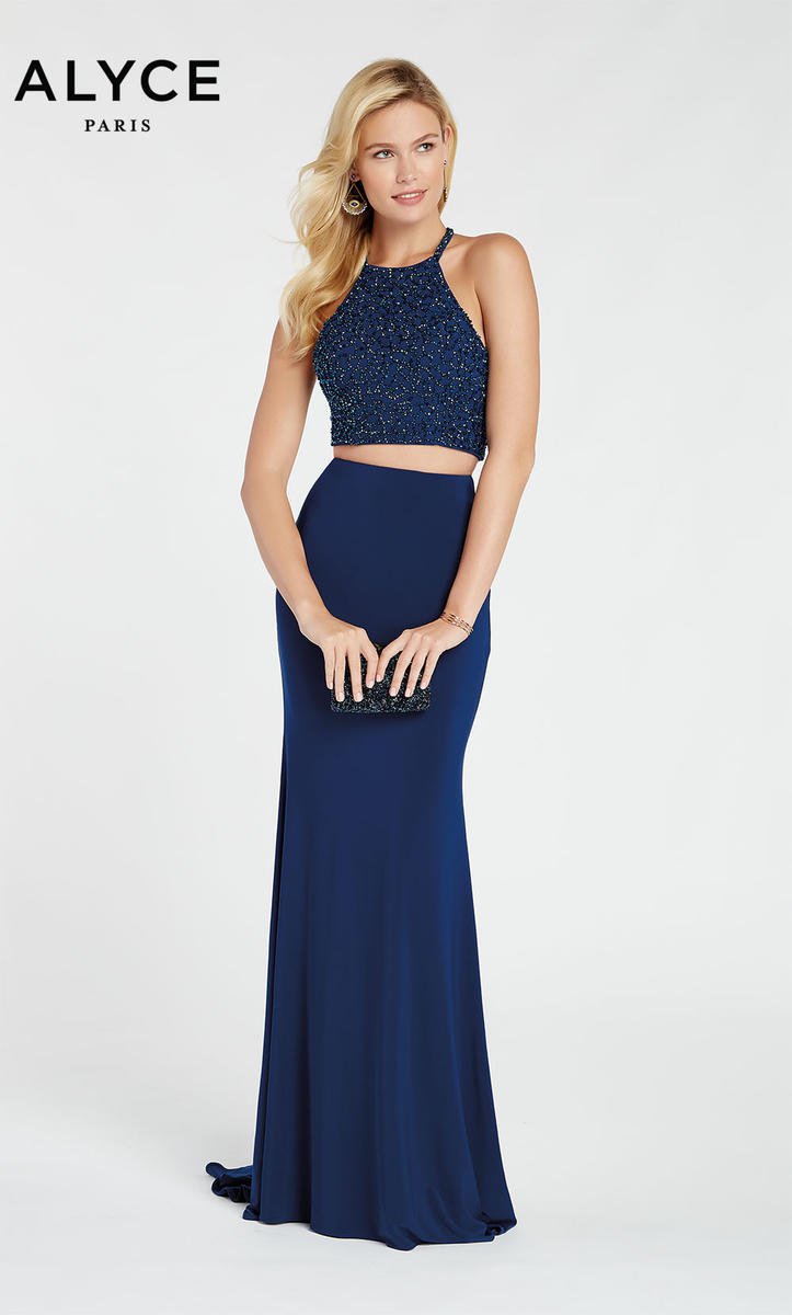 Alyce 2 hot sale piece prom dress