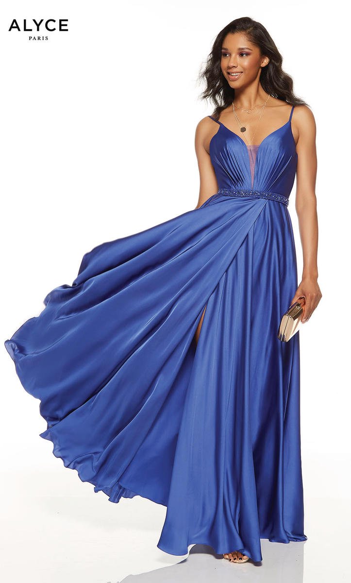 French Novelty: Alyce Paris 60781 Softly Draped Prom Dress