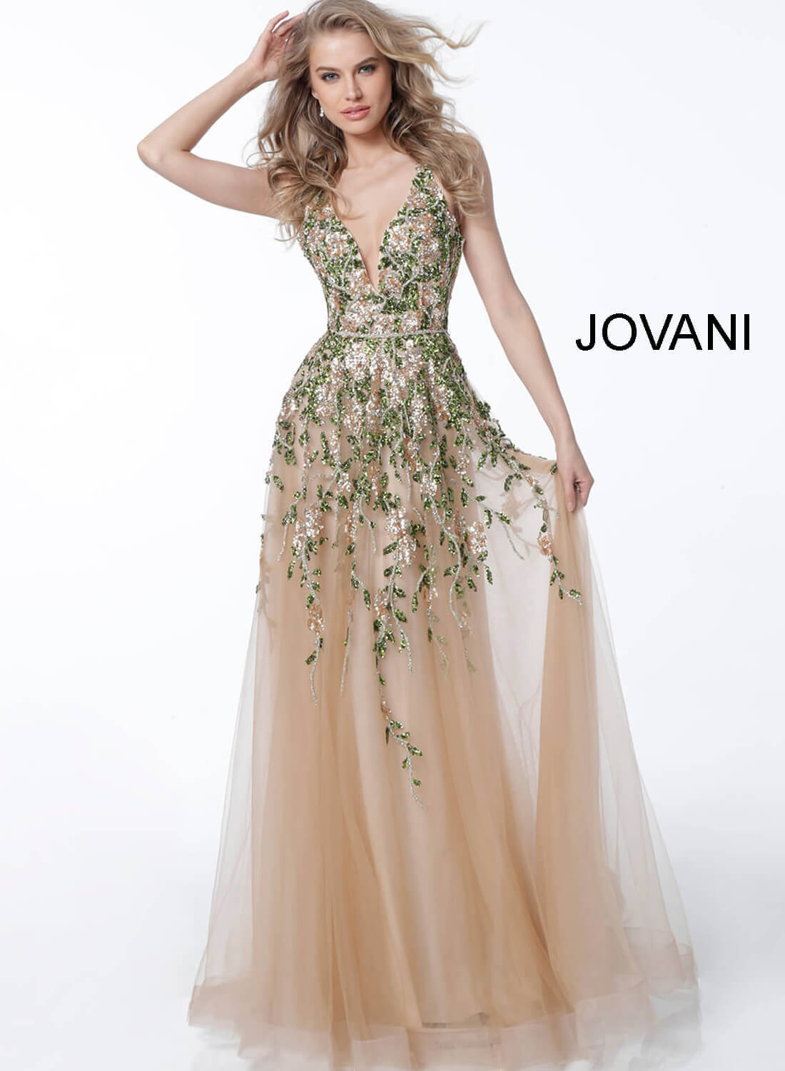 jovani beaded gown
