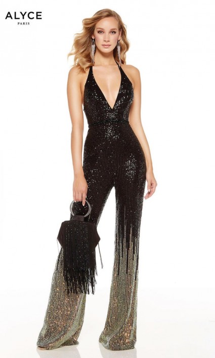 ombre sequin jumpsuit