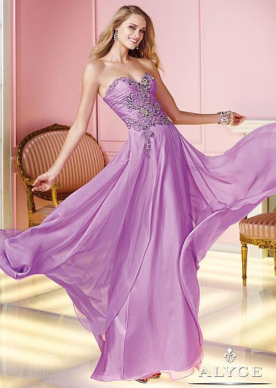 Alyce Paris 6231 Evening Dress with Beaded Waist: French Novelty