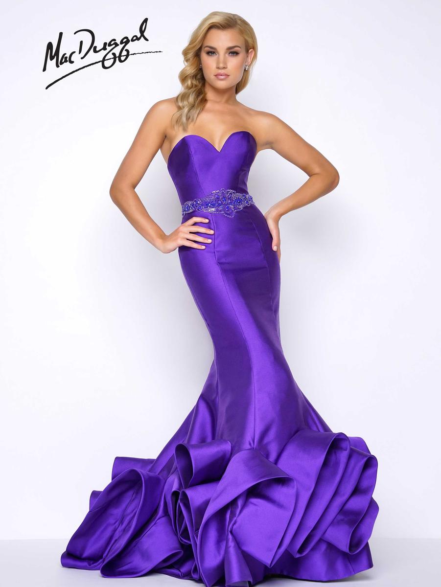 French Novelty Mac Duggal 62711m Ruffle Mermaid Prom Dress