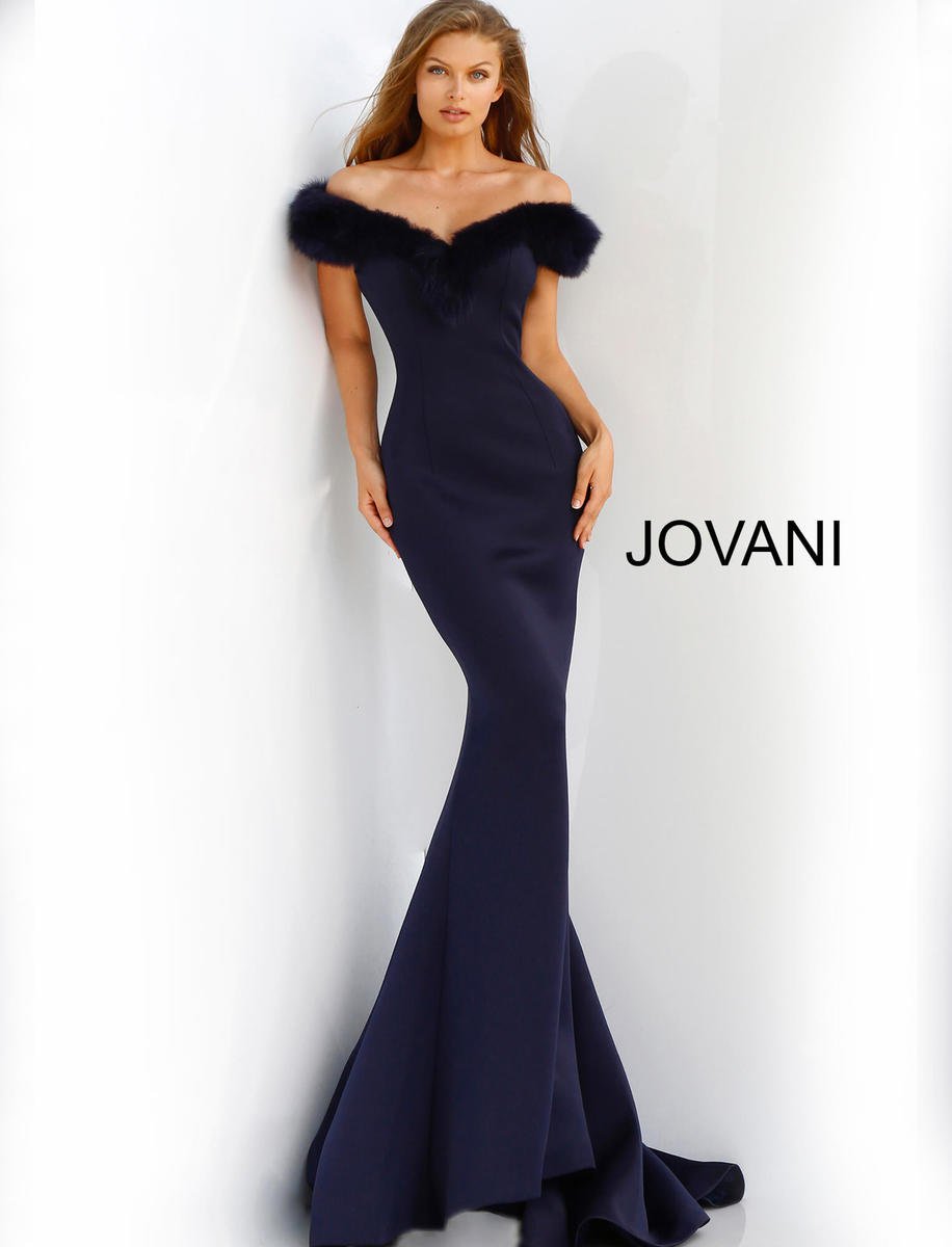 off the shoulder designer evening gowns