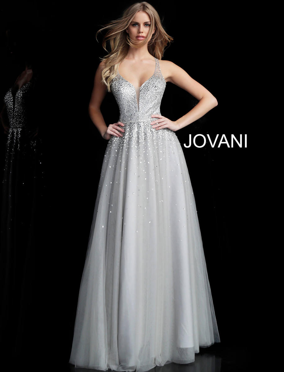 French Novelty: Jovani 64305 Sparkling Prom Ball Gown