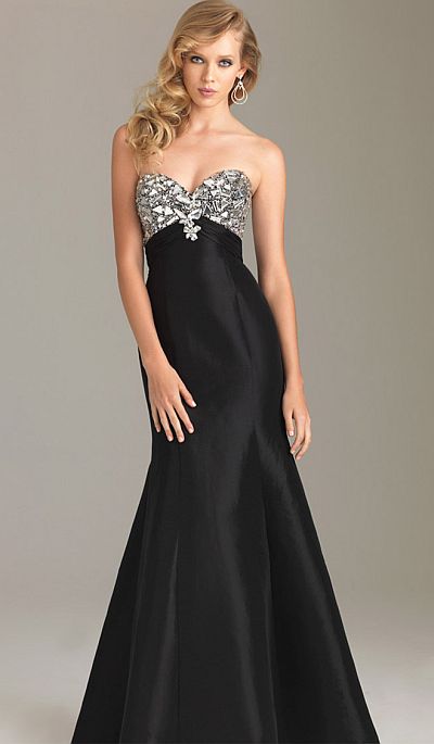 Night Moves Elegant but Sexy Lace-Up Back Prom Dress 6431: French Novelty