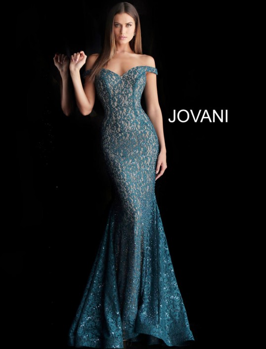 jovani off the shoulder dress