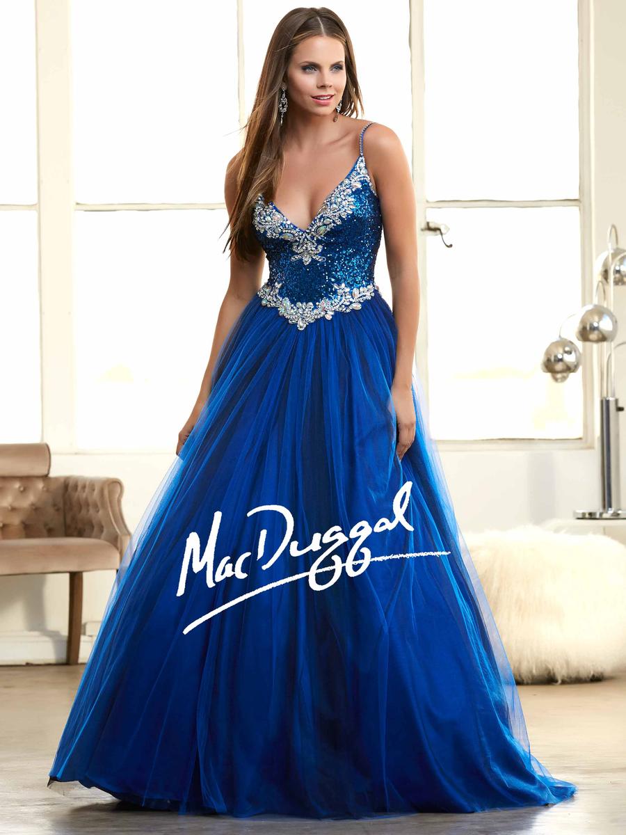 Mac Duggal 65080H Sequin Ball Gown French Novelty