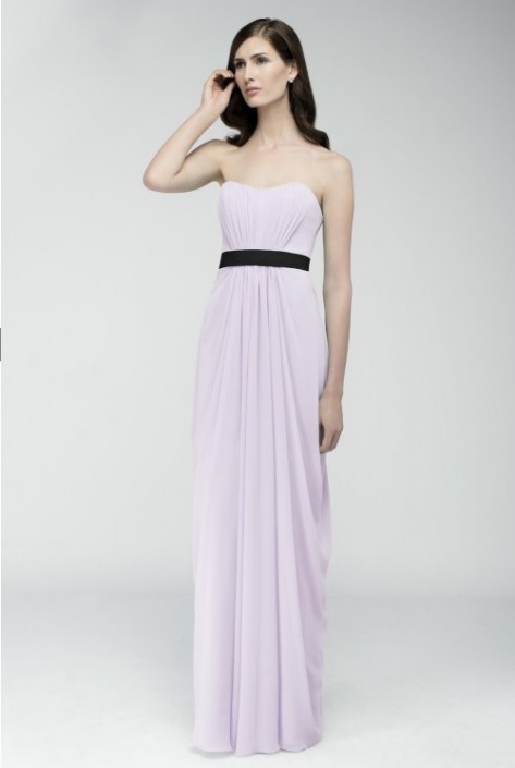 crinkle chiffon bridesmaid dress