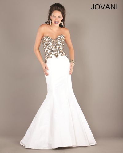 Jovani Mermaid Dress with Beading 6727: French Novelty