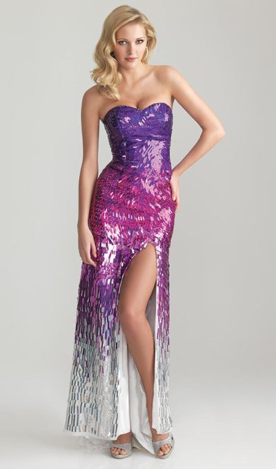 Night Moves 6731 Fully Beaded Evening Gown: French Novelty
