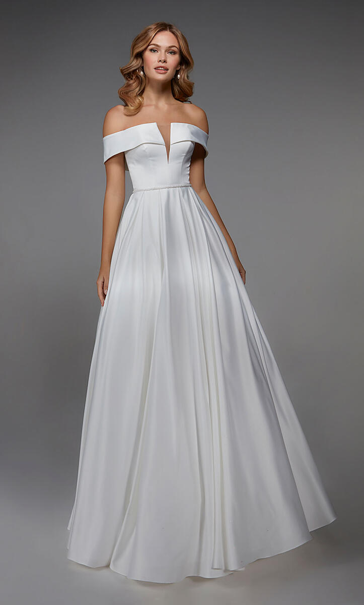 French Novelty: Alyce Paris 7023 Gorgeous Off Shoulder Wedding Dress