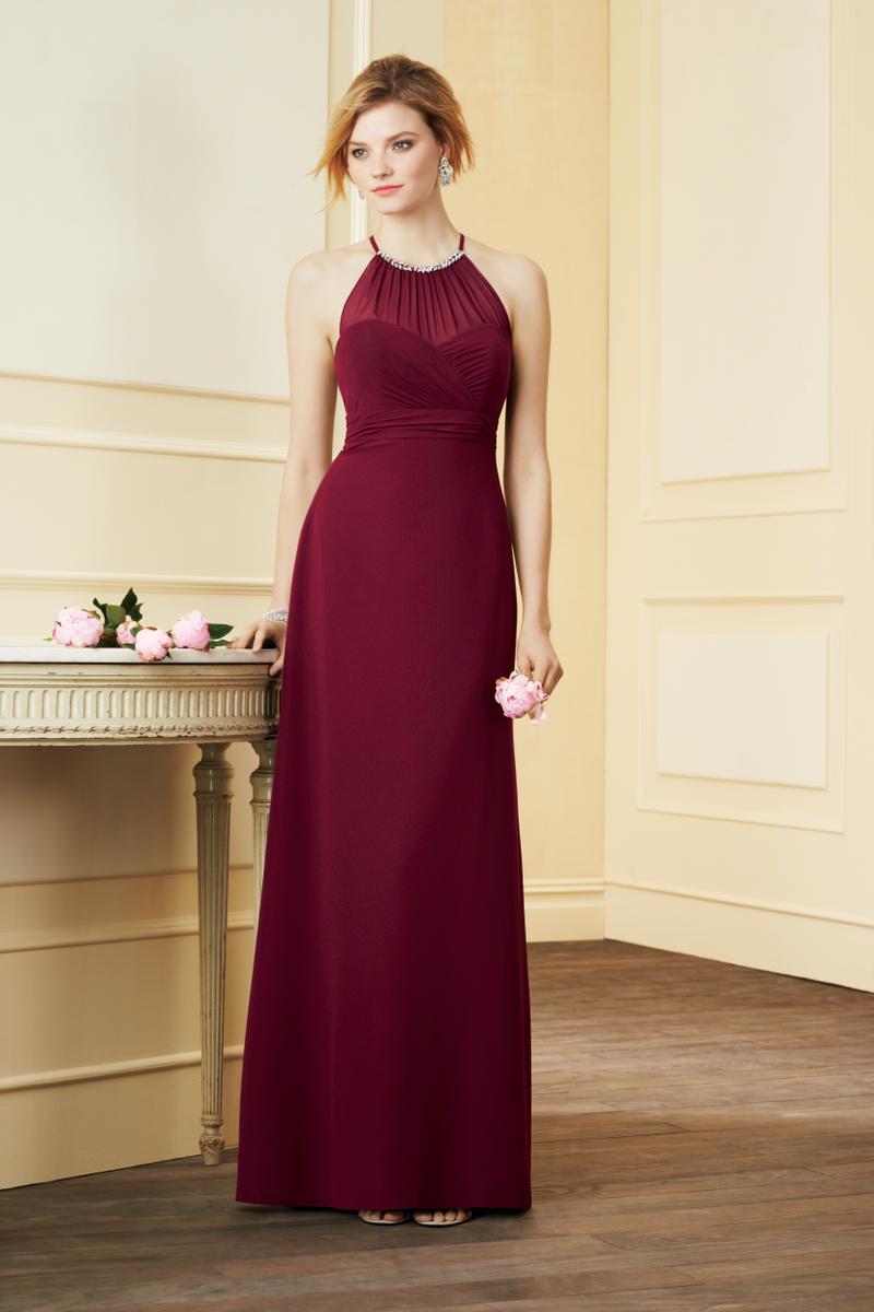 French Novelty Alfred Angelo 7290L Halter Long Bridesmaid Dress