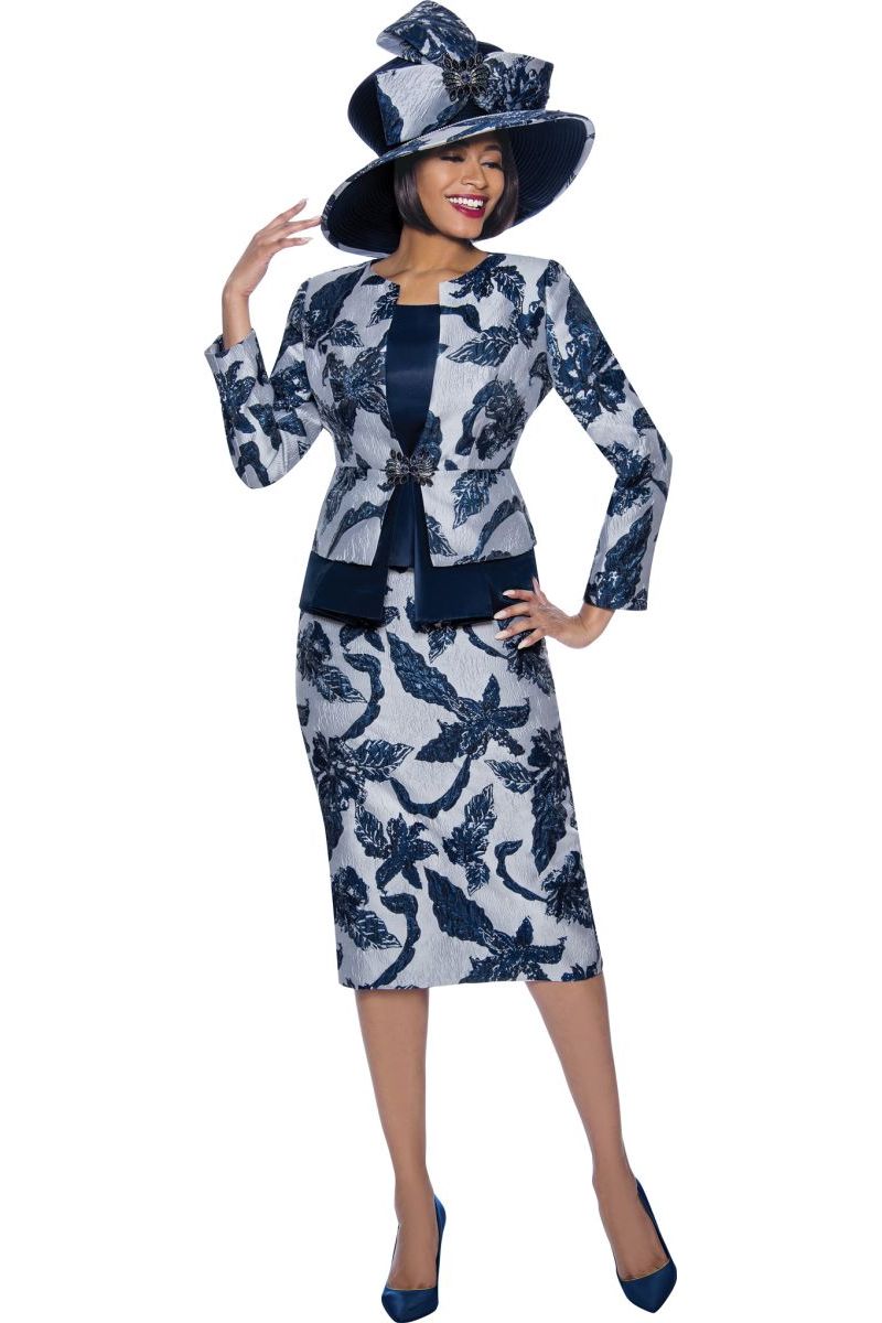 French Novelty: Terramina 7918 Ladies Brocade Church Suit