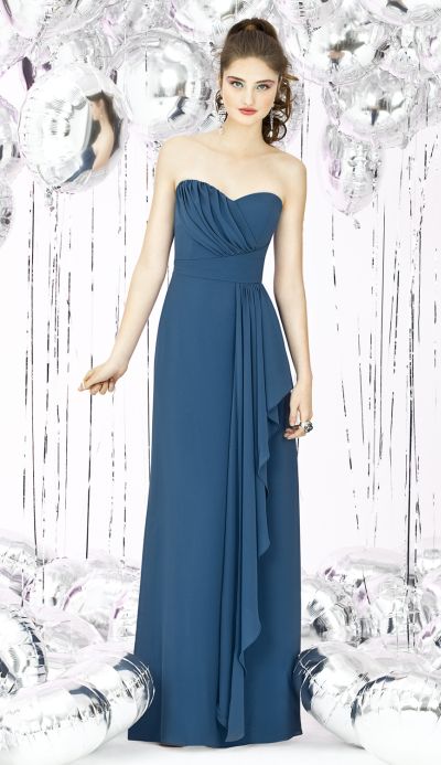 Dessy Social 8119 Nu-Georgette Bridesmaid Dress: French Novelty