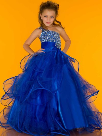 Sugar by Mac Duggal 81682S Playful Girls Pageant Dress: French Novelty