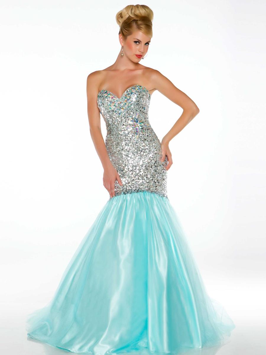 French Novelty: Mac Duggal Ball Gowns 81778H Sequin Trumpet Dress